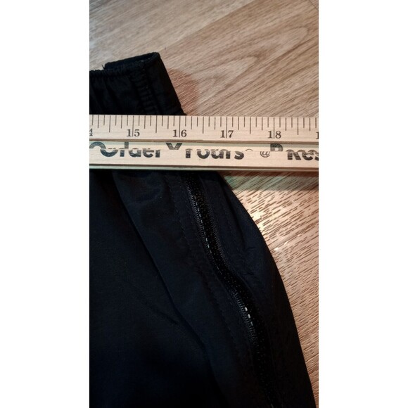 Vintage LL Bean Pants Womens XL Black Windbreaker Nylon Full Zip Extra Large - Picture 12 of 16